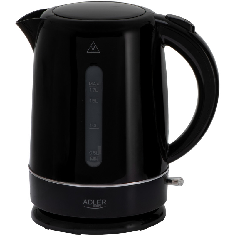 Електрочайник Adler AD 1385 black 2200Вт/ 1.7л/ пластик/ автовимкнення/ чорний