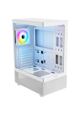 Корпус LogicConcept LOOK ARGB USB 3.0x2 USB-Cx1 WHITE без БЖ ATX
