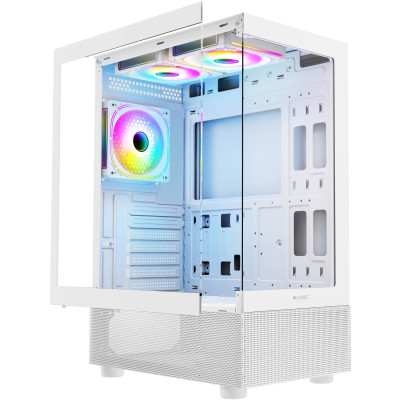 Корпус LogicConcept LOOK ARGB USB 3.0x2 USB-Cx1 WHITE без БЖ ATX Корпус LogicConcept LOOK ARGB USB 3.0x2 USB-Cx1 WHITE без БЖ ATX