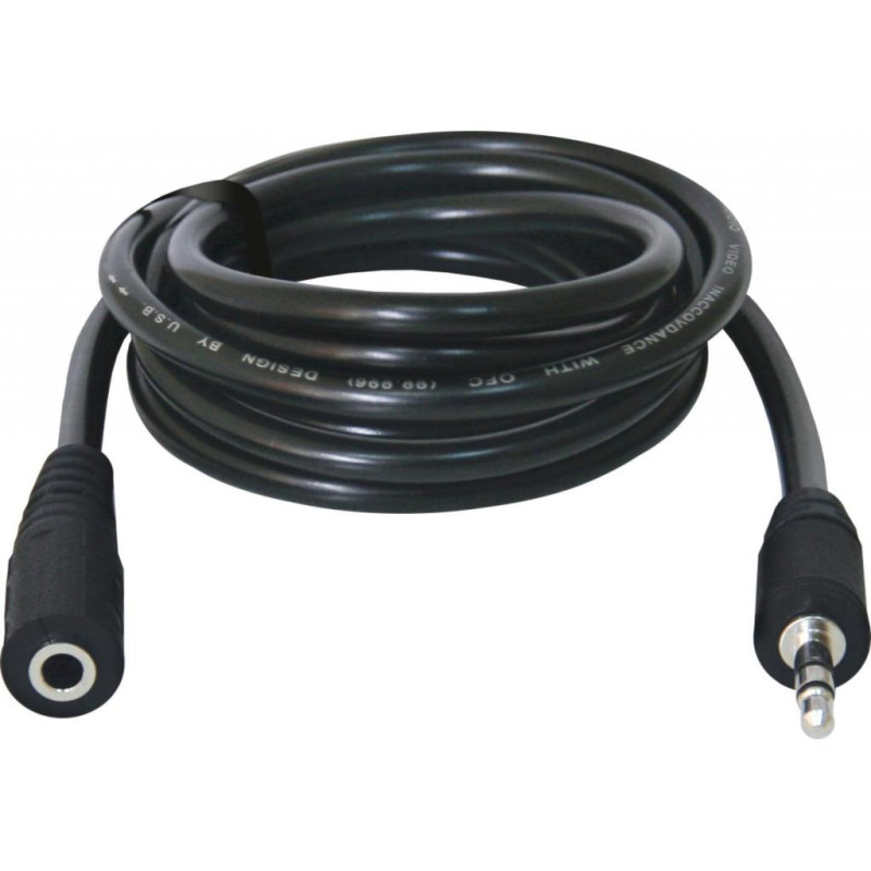 Кабель AUX Audio TRS M/F 1.5м JACK02-05 чорний Defender