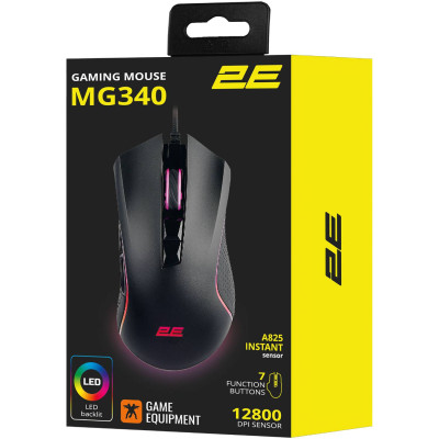 Мишка 2E Gaming MG340 ігрова RGB USB Black