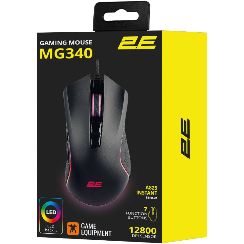 Мишка 2E Gaming MG340 ігрова RGB USB Black