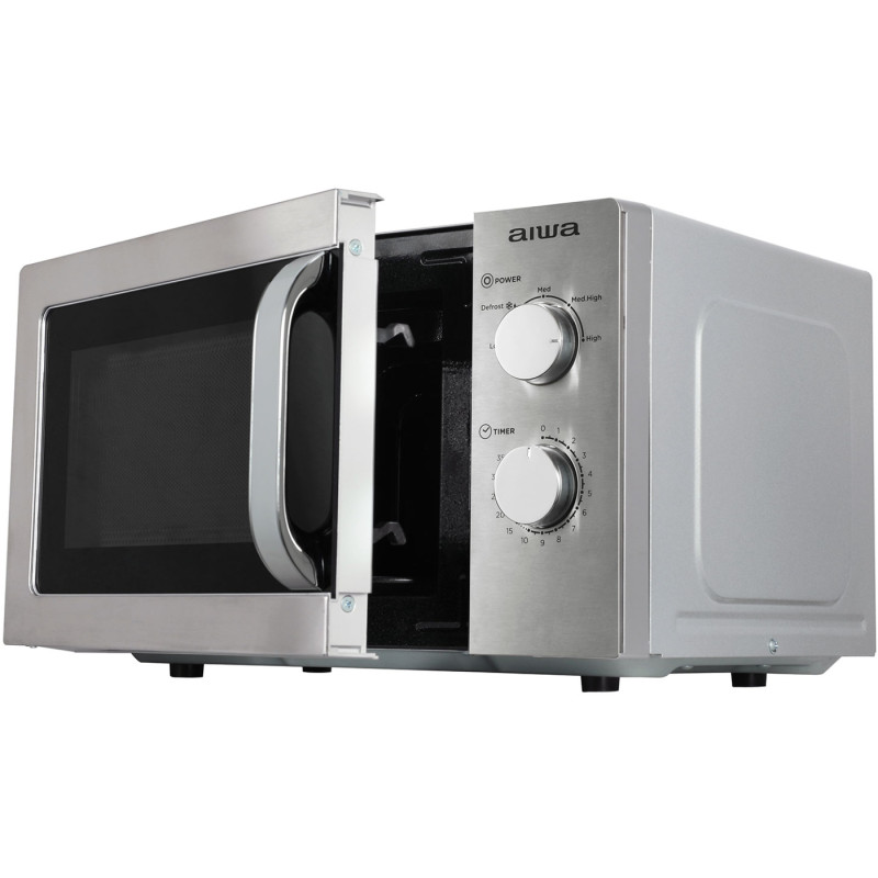 Мікрохвильова піч AIWA NAMICOOK SILVER20 MW-200SL 20л/ 700Вт/ мех.управл../срібна