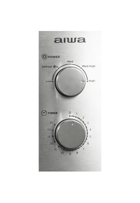 Мікрохвильова піч AIWA NAMICOOK SILVER20 MW-200SL 20л/ 700Вт/ мех.управл../срібна