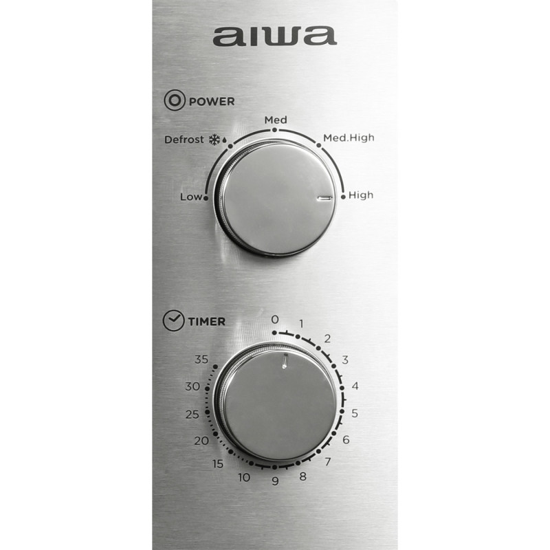 Мікрохвильова піч AIWA NAMICOOK SILVER20 MW-200SL 20л/ 700Вт/ мех.управл../срібна