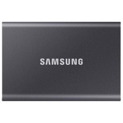 Накопичувач SSD external, USB 3.2 Gen2 Type-C  500Gb, Samsung T7, Titan Gray, темно сірий, Retail