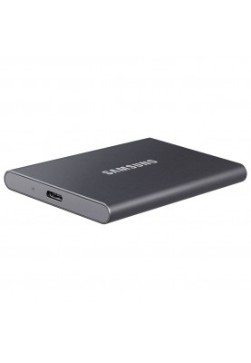 Накопичувач SSD external, USB 3.2 Gen2 Type-C  500Gb, Samsung T7, Titan Gray, темно сірий, Retail