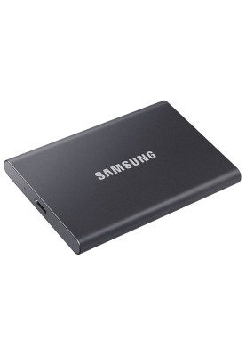Накопичувач SSD external, USB 3.2 Gen2 Type-C  500Gb, Samsung T7, Titan Gray, темно сірий, Retail
