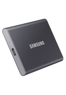 Накопичувач SSD external, USB 3.2 Gen2 Type-C  500Gb, Samsung T7, Titan Gray, темно сірий, Retail