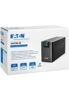 ДБЖ Eaton 5E 700 USB DIN G2, 700VA/360W, USB, 2xSchuko