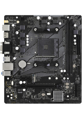 ASRock A520M-HVS (AM4/A520, 2*DDR4, PCIex16, D-Sub/HDMI, 4xSATAІІІ, M.2, GLan, 8ch, mATX)