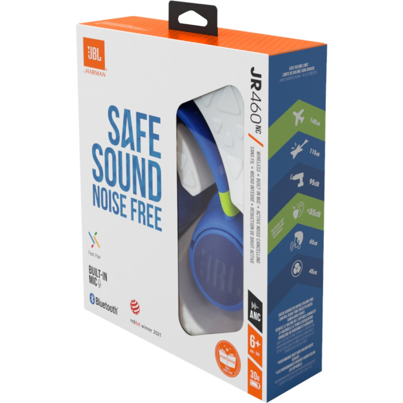 Навушники JBL JR460NC Blue (JBLJR460NCBLU)