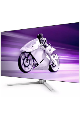 TFT 42" Philips 42M2N8900, OLED 4K UHD, 138Hz, 0.1ms, 2хHDMI, DP, USB-C, USB-hub, HAS, білий