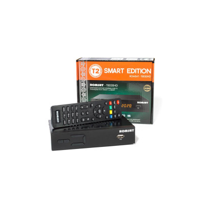 TV Тюнер Romsat T8030HD, DVB-T2, пульт ДУ