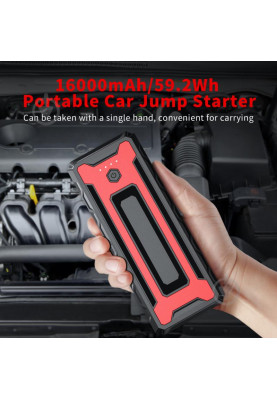 УМБ пуско-зарядна станція Choetech, струм до 2000A, 16000mAh 20W QC 3.0 USB-C + USB2.0