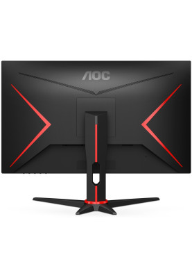 TFT 23.8" AOC 24G2ZU/BK, IPS, 240Hz, 0.5 ms, 2xHDMI, DP, 4 x USB 3.0, Pivot, колонки, чорний з черво