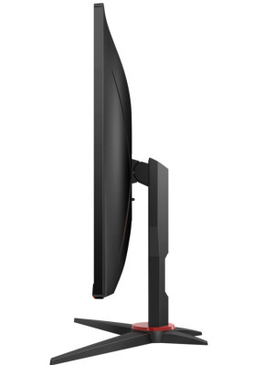 TFT 23.8" AOC 24G2ZU/BK, IPS, 240Hz, 0.5 ms, 2xHDMI, DP, 4 x USB 3.0, Pivot, колонки, чорний з черво