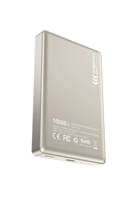 УМБ Choetech Magnetic Wireless 10000mAh 20W PD Qi-15W  USB-C In/Out Ultra-thin Beige