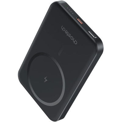 УМБ Choetech Magnetic Wireless 5000mAh 20W PD Qi-15W USB-C In/Out, тонкий, Black УМБ Choetech Magnetic Wireless 5000mAh 20W PD Qi-15W USB-C In/Out, тонкий, Black