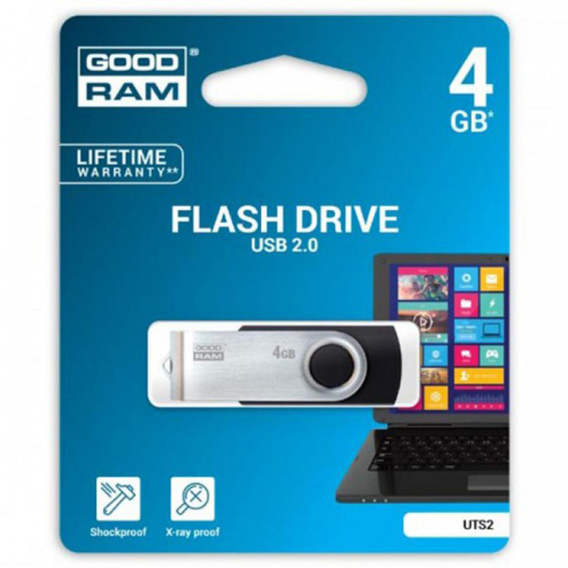 USB Flash GoodRAM 4GB USB 2.0 Twister, Retail