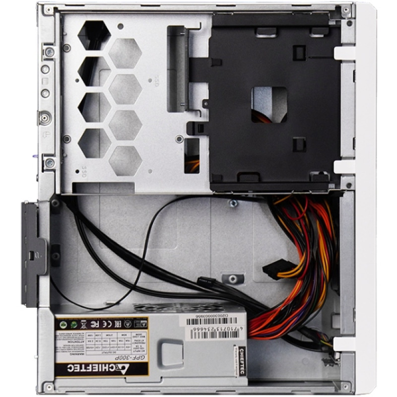 Корпус Chieftec UNI BE-10W-300 mATX , БЖ 300W, SLIM FF WHITE
