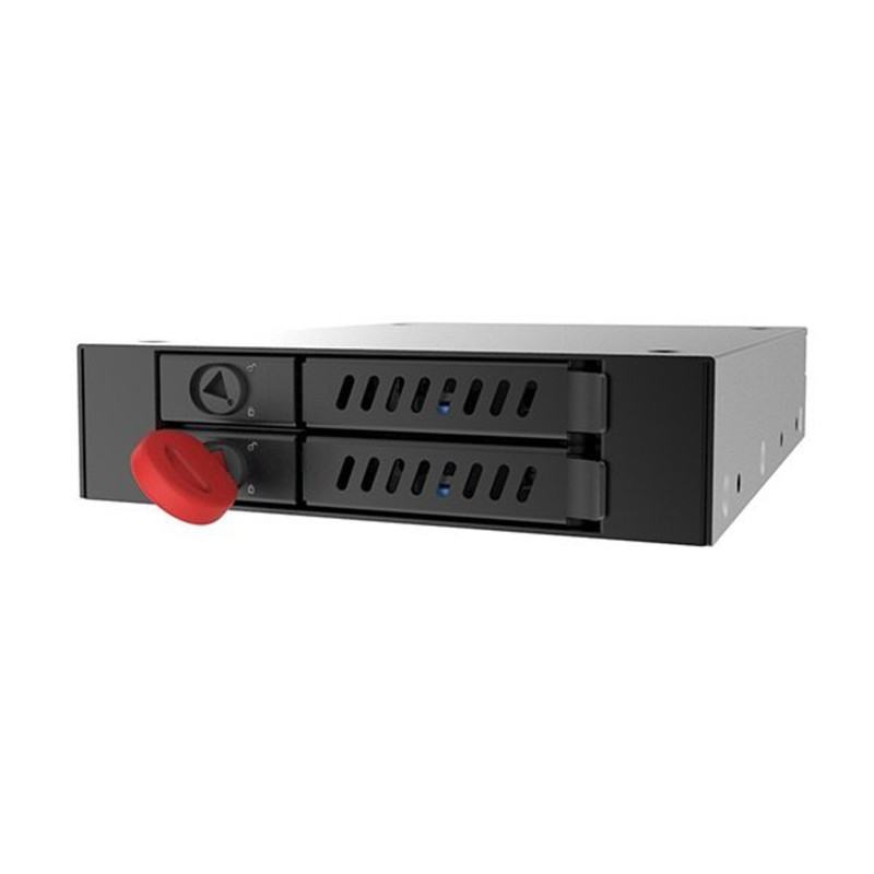 Бекплейн Chieftec CMR-225 1x3.5" -> 2x2.5" HDDs Hot-Swap Metal