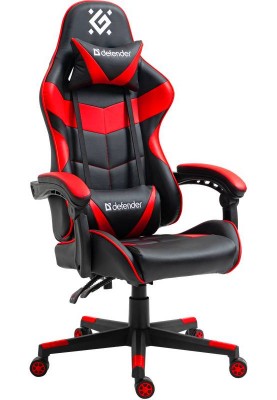 Крісло ігрове Defender Comfort поліуретан, 60мм, Клас 3, Black/Red