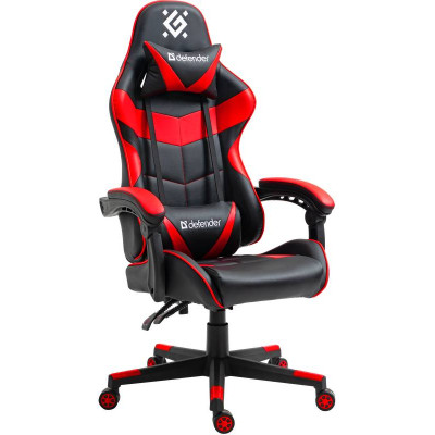 Крісло ігрове Defender Comfort поліуретан, 60мм, Клас 3, Black/Red