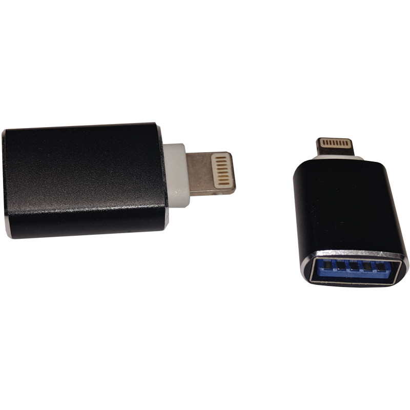 Перехідник OTG Lightning --> USB 3.0 AF Black
