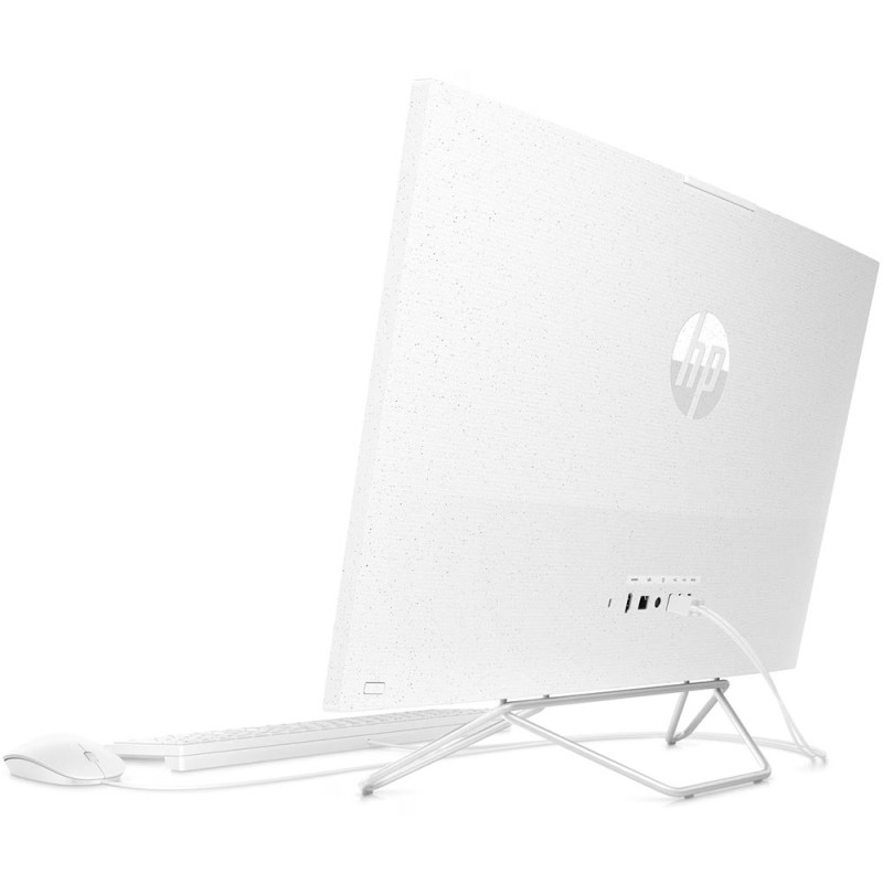 Моноблок 23.8'' HP 205 G8 Ryzen 5 5500U/16Gb/SSD512Gb/Cam/K&M/WiFi/DOS/Starry White