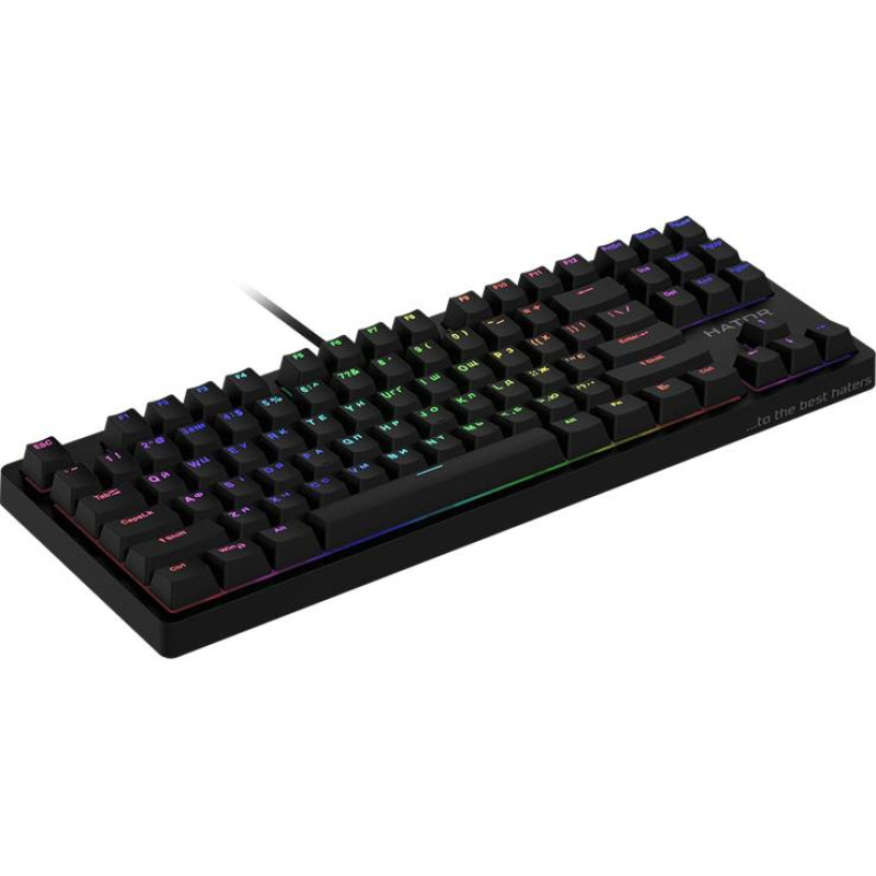 Клавіатура Hator Rockfall TKL Mecha Pink Black