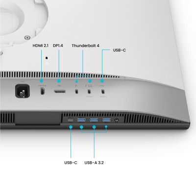 TFT 27` BenQ PD2730S, IPS, 5K, HDMI, DP, USB-C, USB-hub, HAS, Pivot, кол., білий