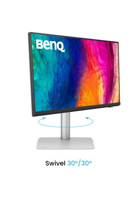 TFT 27" BenQ PD2730S, IPS, 5K, HDMI, DP, USB-C, USB-hub, HAS, Pivot, кол., білий