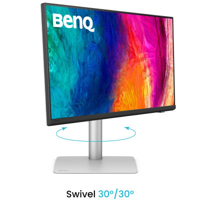 TFT 27` BenQ PD2730S, IPS, 5K, HDMI, DP, USB-C, USB-hub, HAS, Pivot, кол., білий