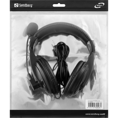 Гарнітура Sandberg Saver MiniJack Headset Large, 3,5мм, Black Гарнітура Sandberg Saver MiniJack Headset Large, 3,5мм, Black