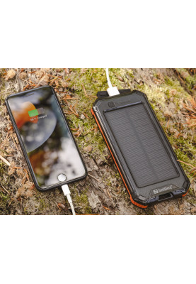 УМБ сонячна Sandberg 3in1 10000 mAh, UPS mode, 2.1A USB, Type-C/Micro USB OUT IP54, ліхтарик