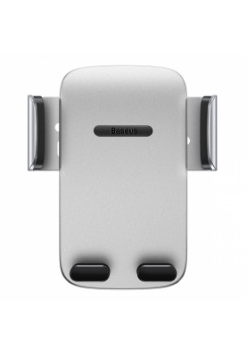 Автомобільне кріплення для смартфона 4.7-6.7" Gravity Control Clamp (На решітку) Baseus Срібне