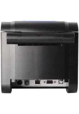 Друкарка етикеток Xprinter XP-370B (термодрук, 152 мм/с, стрічка 82 мм, 203 DPI, USB+Serial, чорний)