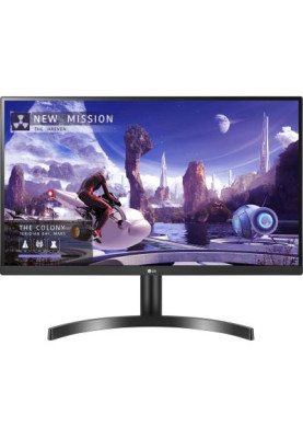 TFT 27" LG 27QN600-B 2xHDMI, DP, IPS, 2560x1440, sRGB 99%, FreeSync, HDR10