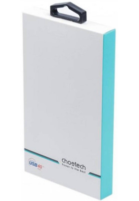 Кабель USB4.0 Thunderbolt Type-C M-M, 0,8 м, Gen 3 100W 40Gbps 8K@60Hz Choetech