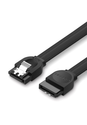 Кабель UGREEN SATA 3.0 F/F, чорний, 50см, US217 чорний
