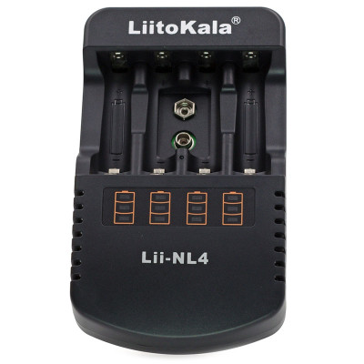 Зарядний пристрій LiitoKala Lii-NL4, 4x(NiMH/NiCd) + 1*9V(крона)