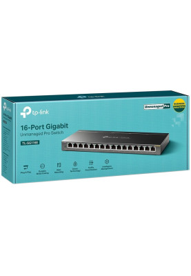 Комутатор TP-Link TL-SG116E, 16port 10/100/1000Base