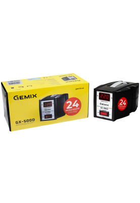 Стабілізатор напруги Gemix GX-500D, 500 ВА/350 Вт, cтупінчастий