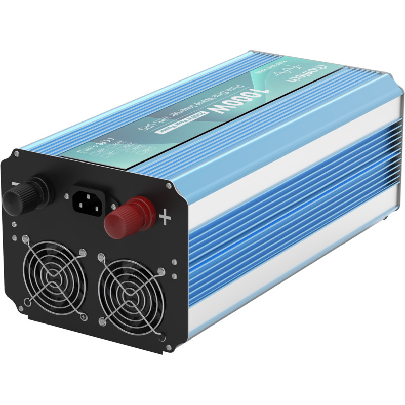 Інвертор Choetech з зарядкою, функція ДБЖ 12\220V 1000Вт, LiFePO₄/Li-ion/AGM/GEL, чиста синусоїда