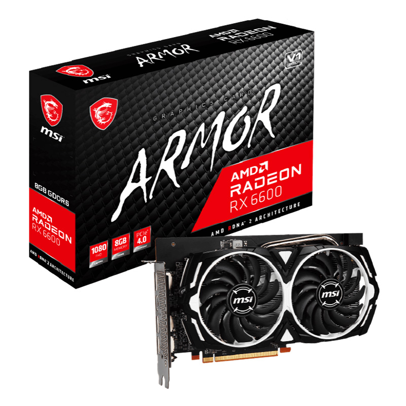 Відеокарта AMD Radeon RX 6600 MSI 8GB DDR6, 128 bit, PCI Express