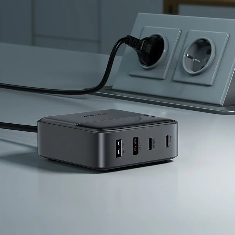 Зарядний пристрій 4xUSB 65W (2xUSB-C + 2xUSB-A) Gan Z6 Fast Charger Acefast