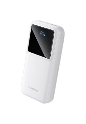 УМБ Vention 20000mAh 22.5W 3A,PD,QC 3.0, Micro-USB,USB-C,2xUSB-A, LED Display White