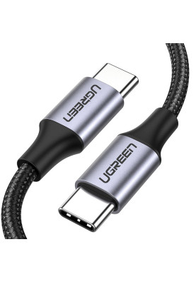 Кабель USB 3.1 Type-C M-M, 1 м, (20V/5A), 100W （10Gbps）Чорний, US355 UGREEN