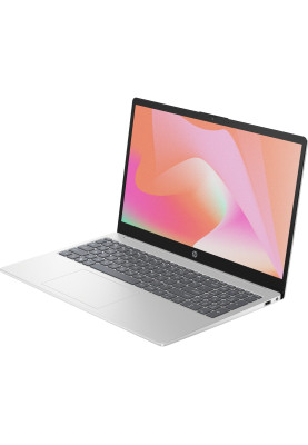 Ноутбук HP 15-fd0117ua 15.6" FHD IPS, 250n/Intel N100 (3.4)/8Gb/SSD512Gb/Intel UHD/DOS/Сріблястий (B0QR6EA)